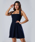 Halter Neck Mini Formal Blue Dress